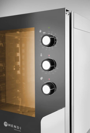 HENDI Konvekcinė garinė krosnis 6x GN 1/1, elektrinė, elektromechaninis valdymas, 730x784x(H)850mm