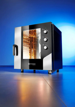HENDI Konvekcinė garinė krosnis 6x GN 1/1, elektrinė, elektromechaninis valdymas, 730x784x(H)850mm