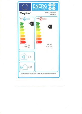 REFRA Sieninis oro kondicionierius rssv18ar32+rscv18ar32 komplektas, iki 60 m² patalpai, 5kW