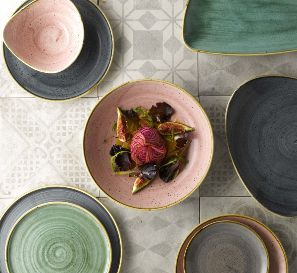FINE DINE Trikampis dubuo Petal Pink, rožinė,  ø235 mm, 6 vnt. SPPSTRB91 | E-gastro