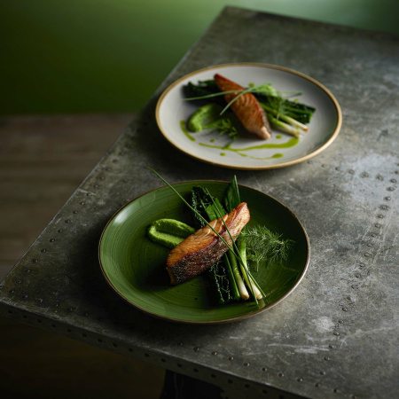FINE DINE Trikampis dubuo Sorrel, žalias, ø150 mm, 6 vnt. SSRSTRB61 | E-gastro