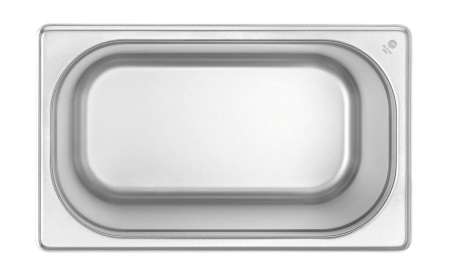 HENDI Konteineris GN 1/4, Budget Line, 5.5L, nerūdijantis plienas, 265x162x(H)200mm 800553 | E-gastro