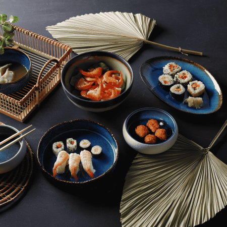 FINE DINE Lėkštė Lazur, mėlyna, 270x190mm, 3 vnt. 769799 | E-gastro