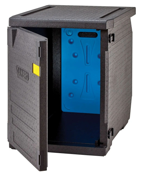 CAMBRO Termokonteineris Cam GoBox, 600x400 mm, pakraunamas iš priekio, 155L., Juodas, 770x540x(H)687mm EPP4060FNR110 | E-gastro