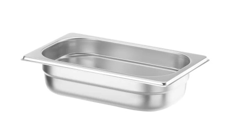 HENDI Konteineris GN 1/4, Profi Line, 1.8 L, nerūdijančio plieno, 265x162x(H)65 mm 801635 | E-gastro
