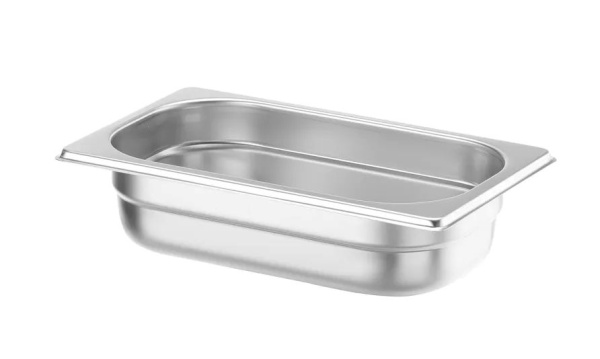 HENDI Konteineris GN 1/4, Profi Line, 1.8 L, nerūdijančio plieno, 265x162x(H)65 mm 801635 | E-gastro