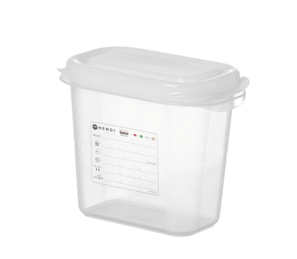 HENDI GN 1/9 konteineris, polipropilenas, 1,5L, 176x108x(H)150mm 873144 | E-gastro