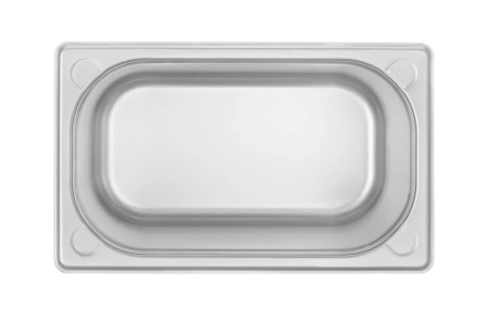 HENDI Konteineris GN 1/4, Kitchen Line, 5,5L, nerūdijantis plienas, 265x162x(H)200 mm 806555 | E-gastro