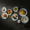 FINE DINE Dubuo Delta Grey, melsvas, ø 250 mm, 12 vnt. DELGEVB91 | E-gastro