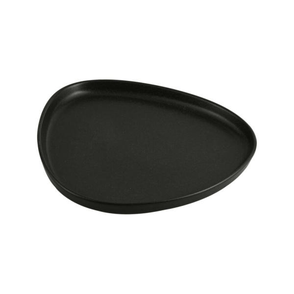 FINE DINE Trikampė lėkštė Coal, juoda, ø270 mm, 6 vnt. 04ALM007016 | E-gastro