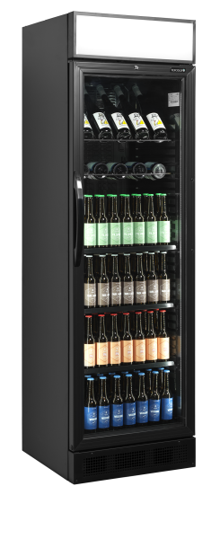 TEFCOLD Juodas butelių šaldytuvas CEV425CP BLACK 17141 | E-gastro