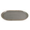 FINE DINE Ovali lėkštė Stone, tamsiai pilka, 320x200mm, 6 vnt. 04ALM002561 | E-gastro