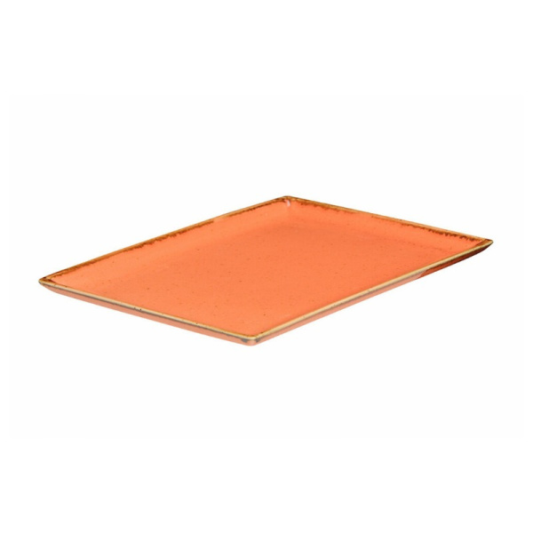 FINE DINE Stačiakampė lėkštė Amber, oranžinė, 350x260mm, 6 vnt. 04ALM001510 | E-gastro