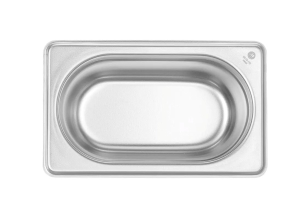 HENDI Konteineris GN 1/9, Budget Line, 1L, nerūdijantis plienas, 176x108x(H)100 mm 800737 | E-gastro