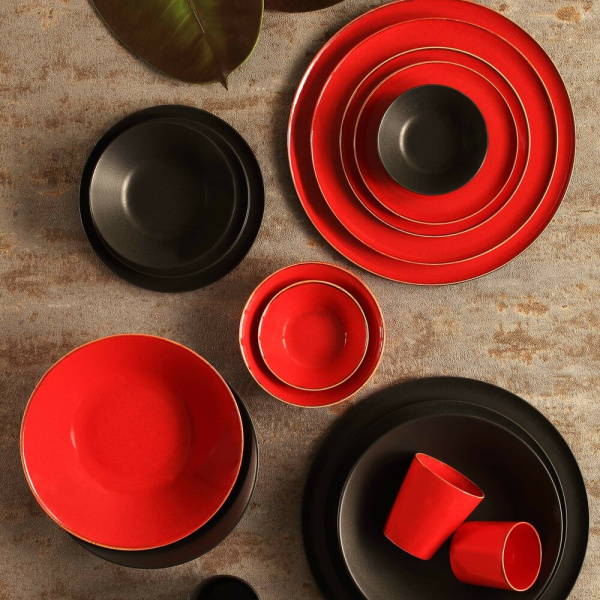 FINE DINE Dubuo Coal, juodas, ø220 mm, 6 vnt. 04ALM003011 | E-gastro