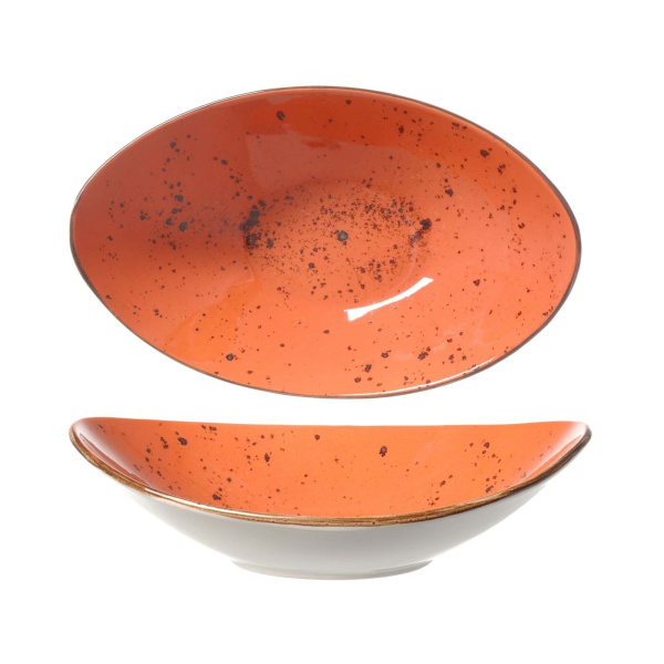 FINE DINE Ovalus dubuo, oranžinis, 250x160mm, 6 vnt. 778432 | E-gastro