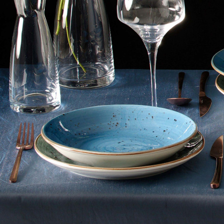 FINE DINE Gili lėkštė Iris, mėlyna, ø230 mm, 6 vnt. 778210 | E-gastro