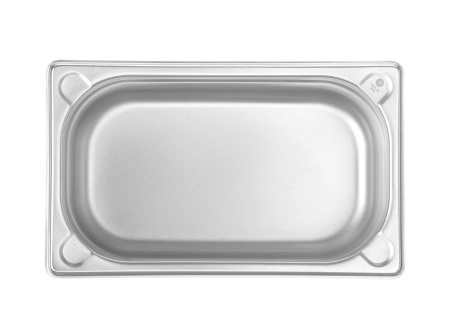 HENDI Konteineris GN 1/4, Kitchen Line, 2,8L, nerūdijantis plienas, 265x162x(H)100 mm 806531 | E-gastro