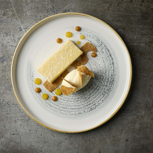 FINE DINE Lėkštė Homespun Accents, pilka, ø165 mm, 12 vnt. HAJGEVP61 | E-gastro