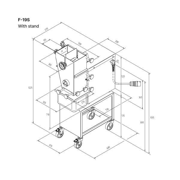 KONETEOLLISUUS Mėsos pjaustyklė F-19S, 4 mm, 400V/1,5kW EF19S101 | E-gastro