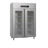 HOSHIZAKI Dviejų durų šaldytuvas Premier KG 140 L, GN 2/1, stiklinės durys, nerūdijantis plienas, +2/+12 °C, 1085 l. KG 140 L | E-gastro