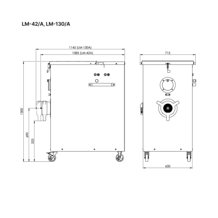 KONETEOLLISUUS Automatinė mėsmalė-maišyklė LM-42/A, nerūdijančio plieno, 1600kg/val., 400V/7,5kW ELMA04201 | E-gastro
