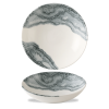 FINE DINE Dubuo Tide Black, kreminis, ø180mm, 12 vnt. TDBKEVB71 | E-gastro