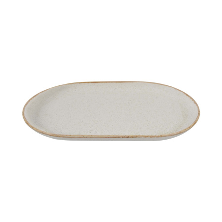 FINE DINE Ovali lėkštė Sand, kreminė, 320x200 mm, 6 vnt. 04ALM002567 | E-gastro