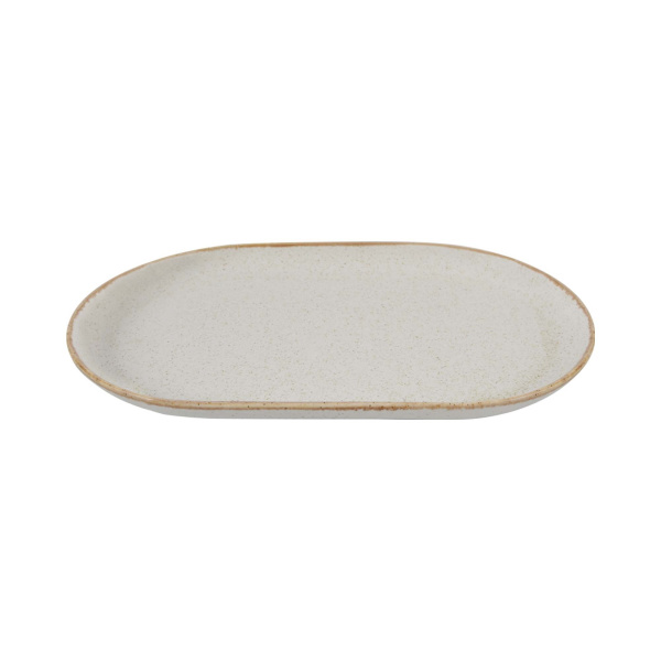 FINE DINE Ovali lėkštė Sand, kreminė, 320x200 mm, 6 vnt. 04ALM002567 | E-gastro