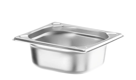 HENDI Konteineris GN 1/6, Kitchen Line, 1L, nerūdijantis plienas, 176x162x(H)65 mm 806623 | E-gastro