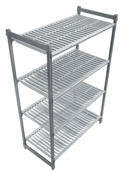 CAMBRO Stelažas Camshelving Basics Plus iš kompozitinės medžiagos su 4 vėdinamomis lentynomis, 915x540x(H)1830mm CBU213672V4 | E-gastro