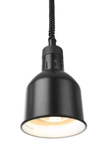 HENDI Cilindro formos reguliuojamo aukščio lempa patiekalams šildyti, Juodas, 230V/250W 273852 | E-gastro