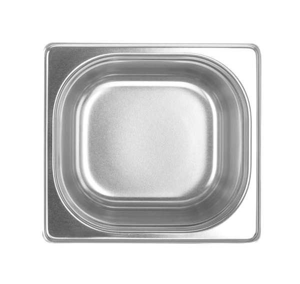 HENDI Konteineris GN 1/6, Profi Line, 2.4 L, nerūdijančio plieno, 176x162x(H)150 mm 801710 | E-gastro
