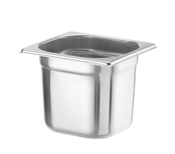HENDI Konteineris GN 1/6, Profi Line, 2.4 L, nerūdijančio plieno, 176x162x(H)150 mm 801710 | E-gastro