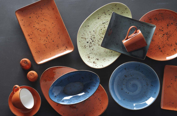 FINE DINE Kavos puodelio lėkštė, oranžinė, ø140 mm, 6 vnt. 769546 | E-gastro