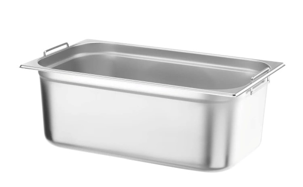 HENDI Konteineris su rankenėlėmis GN 1/1, Budget Line, 28L, nerūdijantis plienas, 530x325x(H)200mm 817155 | E-gastro