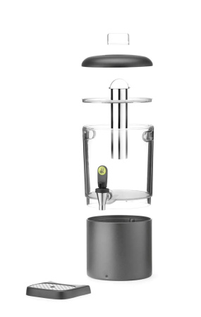 HENDI Sulčių dispenseris, UNIQ, designed by Robert Bronwasser, 4L, Juodas, 315x211x(H)431mm 425008 | E-gastro