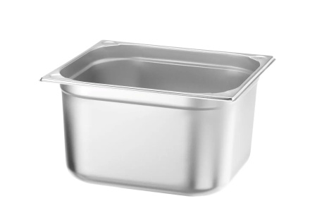 HENDI Konteineris GN 2/3, Kitchen Line, 15.5L, nerūdijantis plienas, 354x325x(H)200 mm 806258 | E-gastro
