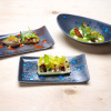 FINE DINE Serviravimo lėkštė Bloom, juoda, 215x180mm, 1 vnt. 779880 | E-gastro