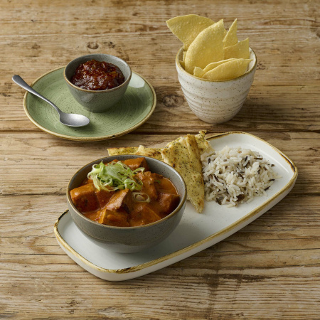 FINE DINE Stačiakampė lėkštė Barley, kreminė, 320x110mm, 6 vnt. SWHSOF331 | E-gastro