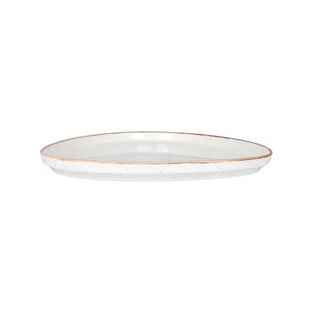FINE DINE Trikampė lėkštė Sand, kreminė, ø270 mm, 6 vnt. 04ALM007013 | E-gastro