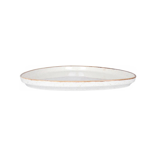 FINE DINE Trikampė lėkštė Sand, kreminė, ø270 mm, 6 vnt. 04ALM007013 | E-gastro