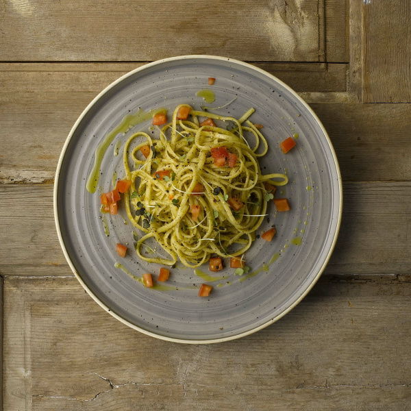 FINE DINE Lėkštė Peppercorn, pilka, ø217 mm, 6 vnt. SPGSEVP81 | E-gastro