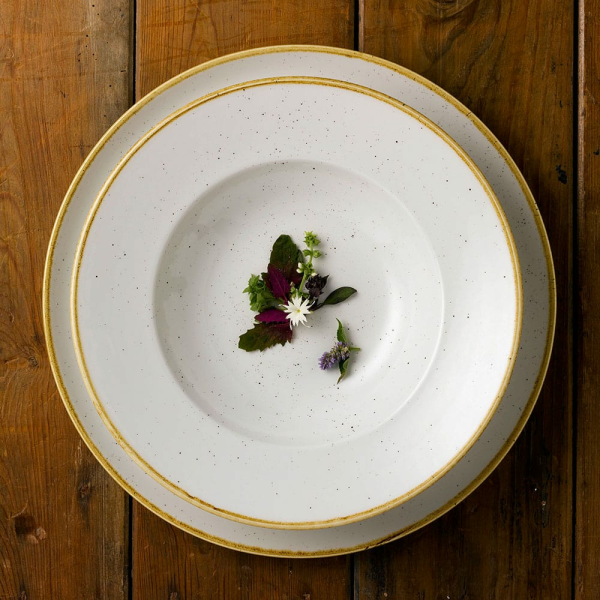 FINE DINE Gili lėkštė Barley, kreminė, ø280 mm, 6 vnt. SWHSVWBL1 | E-gastro