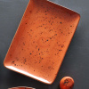 FINE DINE Stačiakampė lėkštė, oranžinė, 300x150mm, 6 vnt. 769645 | E-gastro