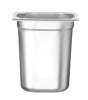 HENDI Konteineris GN 1/6, Kitchen Line, 3,4L, nerūdijantis plienas, 176x162x(H)200 mm 806654 | E-gastro