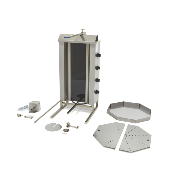 MAXIMA Kebabo grilis, 4 elektriniai degikliai, iki 50 kg mėsos