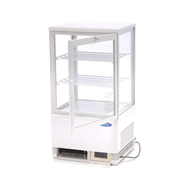 MAXIMA Vitrininis šaldytuvas 58 L 43 cm baltas 09400800 | E-gastro