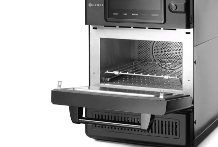 HENDI Didelės spartos orkaitė „CombiTurbo“, 18L, Juoda, 402x735x(H)608mm