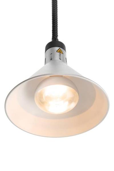 HENDI kūginė šildymo lempa su kilimo ir kritimo funkcija, sidabrinė, 230 V / 250 W 273869 | E-gastro